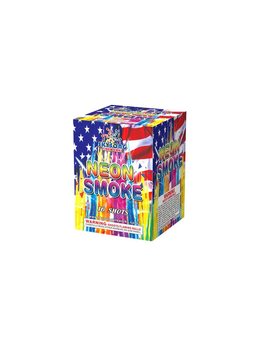 Neon Smoke 16Shots - Daytime Firework
