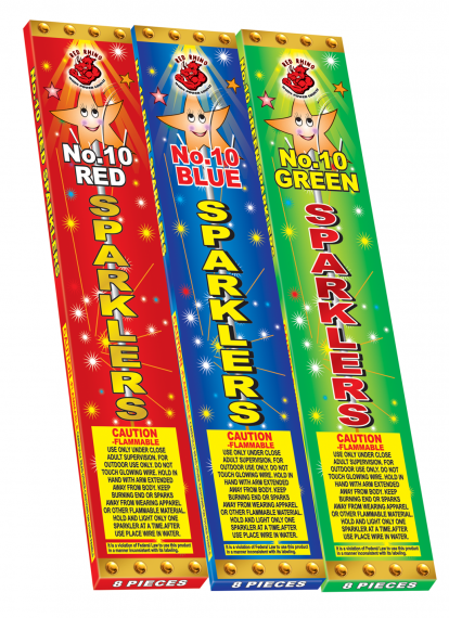 #10 COLOR SPARKLERS / METAL – GB Fireworks