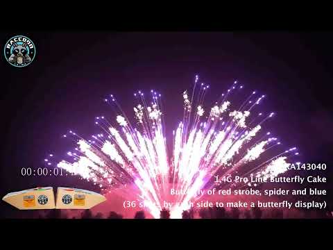 RA143040--Raccoon Fireworks Pro Line Cakes